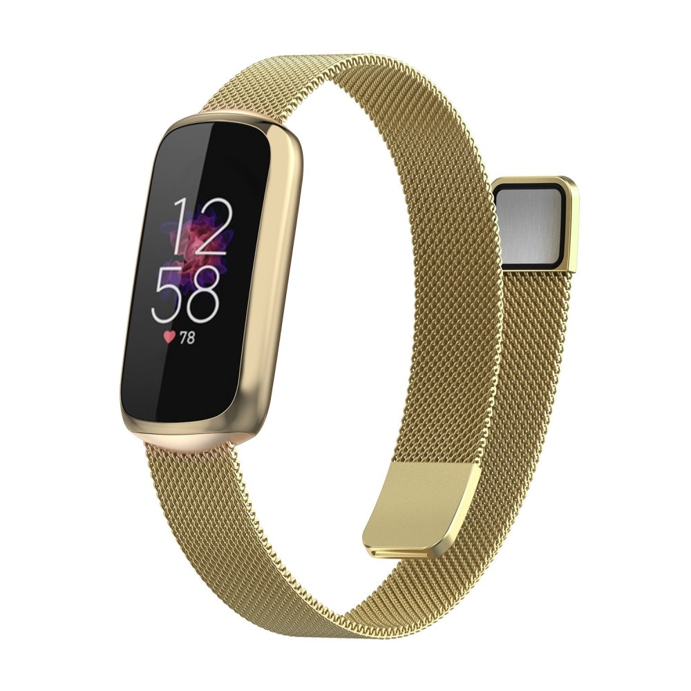 Fitbit Luxe Milanaise-Armband, gold