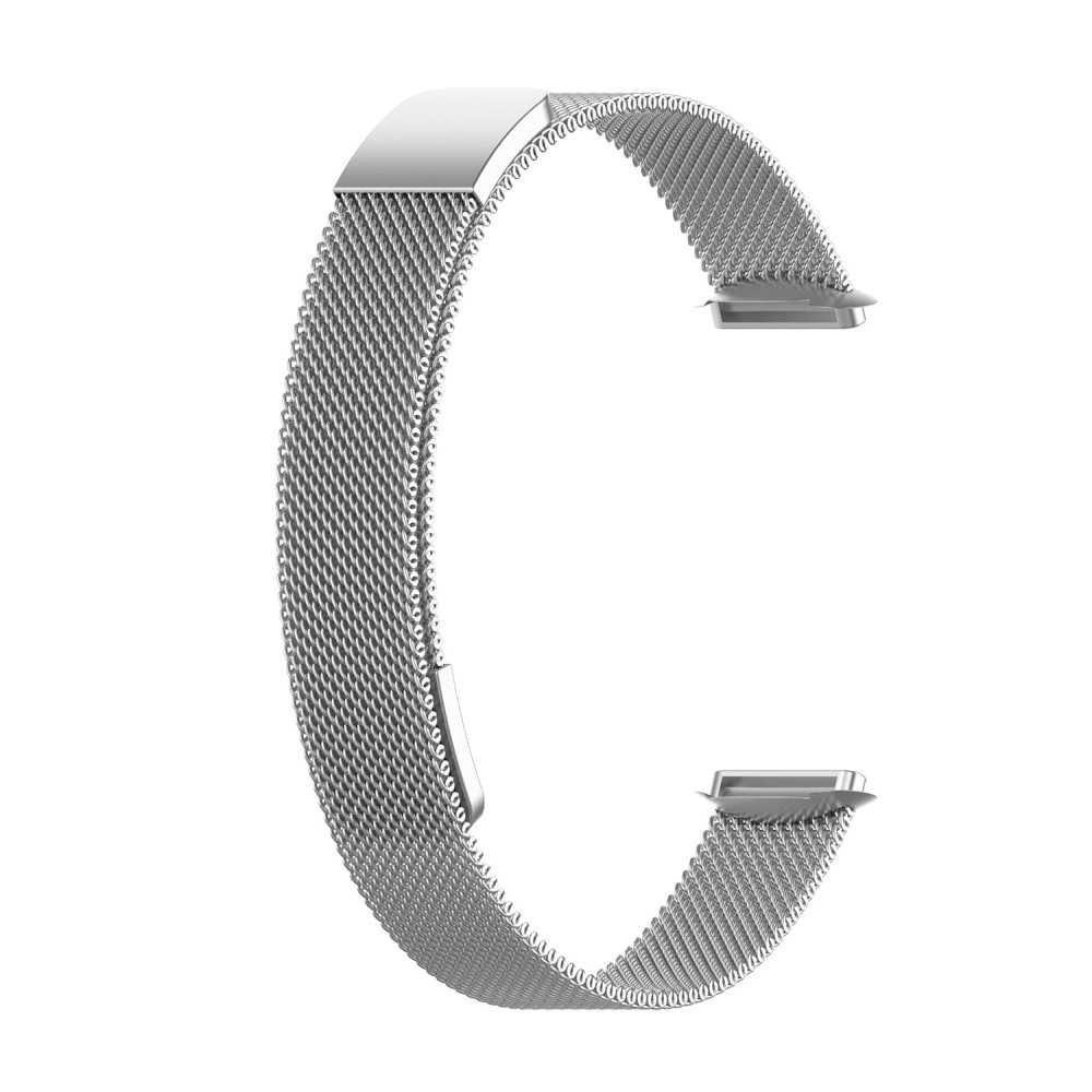 Fitbit Luxe Milanaise-Armband Silber