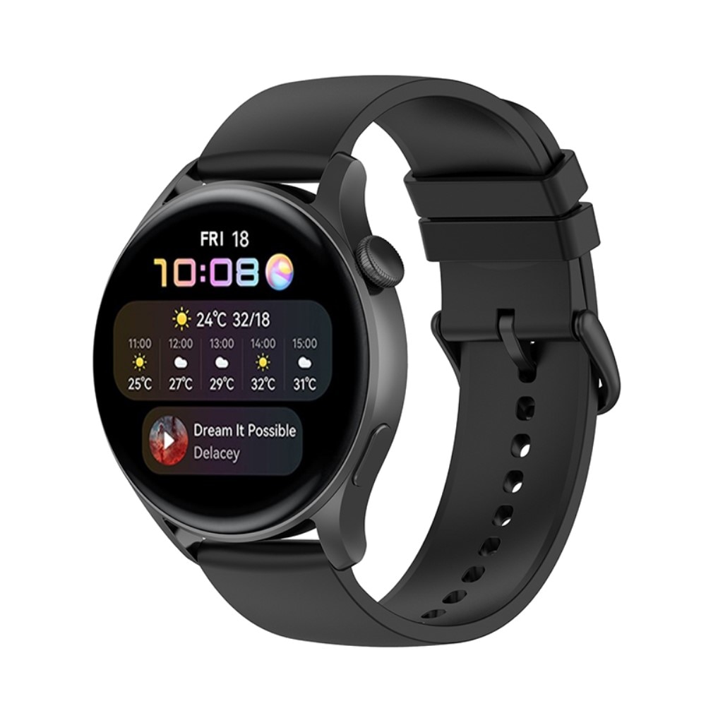 Huawei Watch GT 2e Armband aus Silikon, schwarz