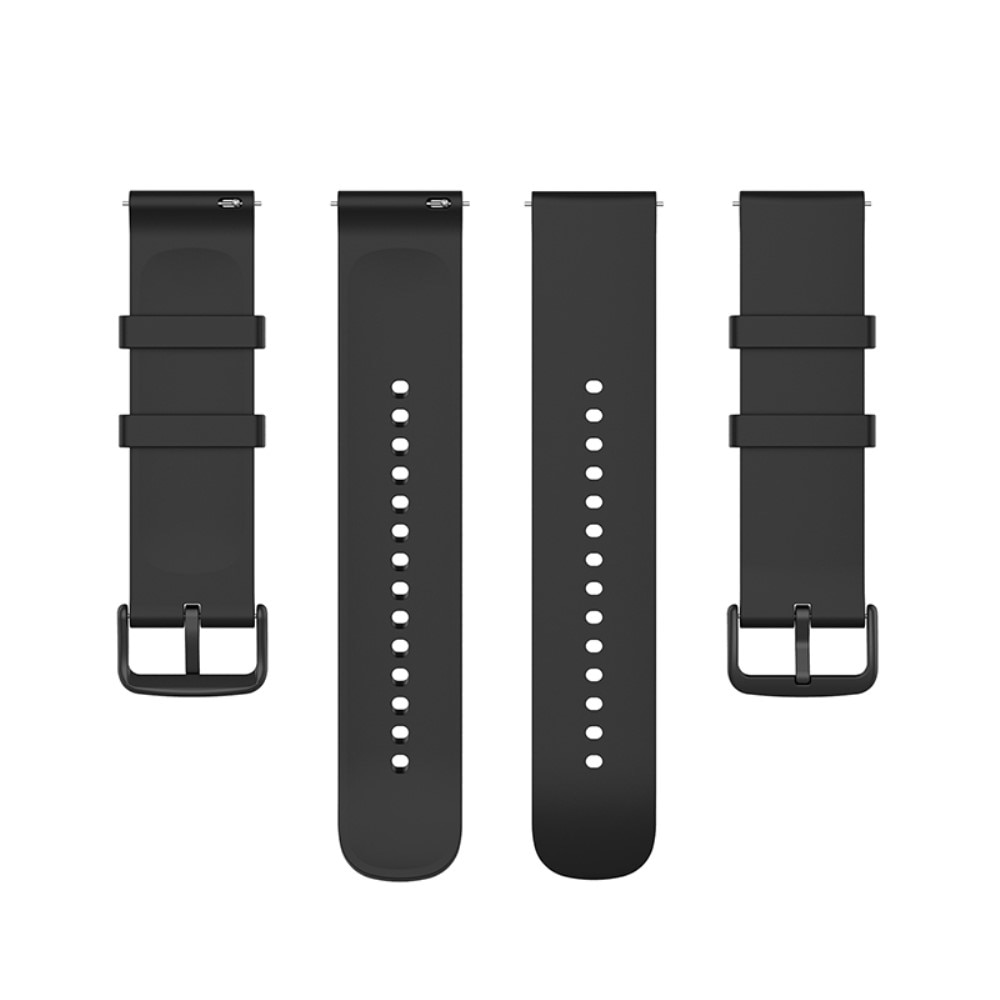 Universal 22mm Armband aus Silikon schwarz