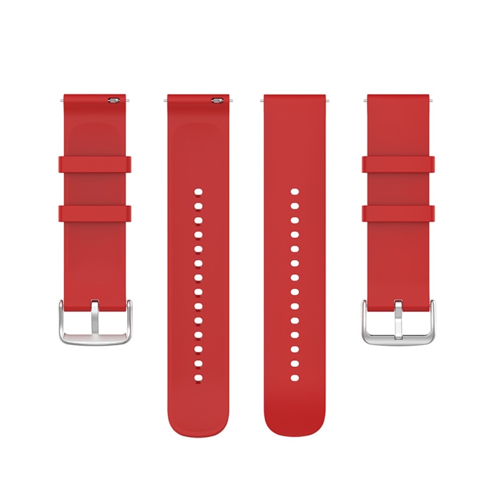 Universal 22mm Armband aus Silikon rot