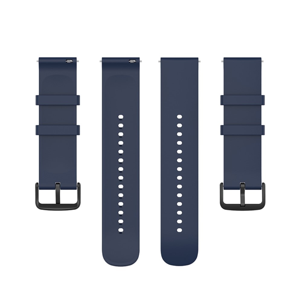 Universal 22mm Armband aus Silikon blau