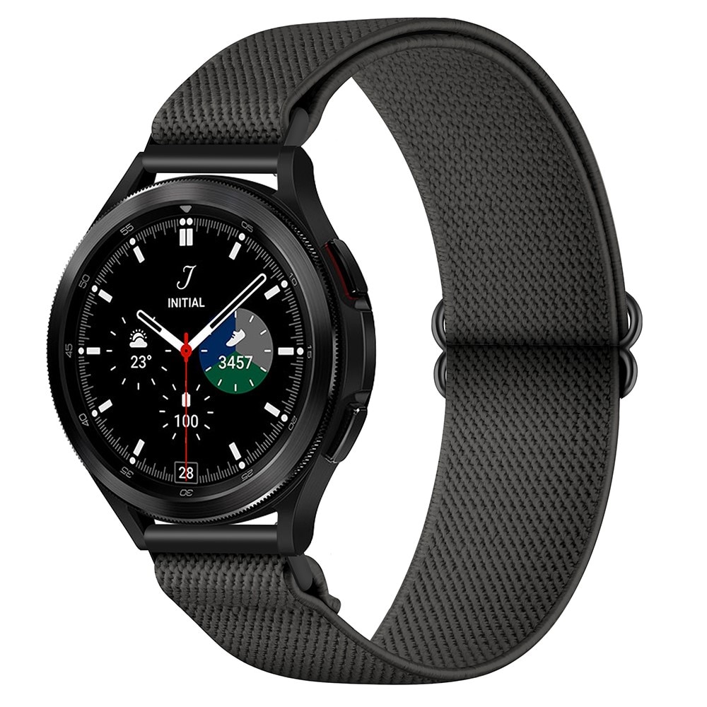 Huawei Watch GT 4 46mm Elastisches Nylon-Armband dunkelgrau