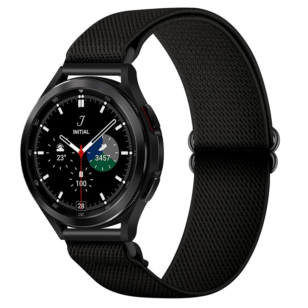 Samsung Galaxy Watch 4 40mm Elastisches Nylon-Armband schwarz