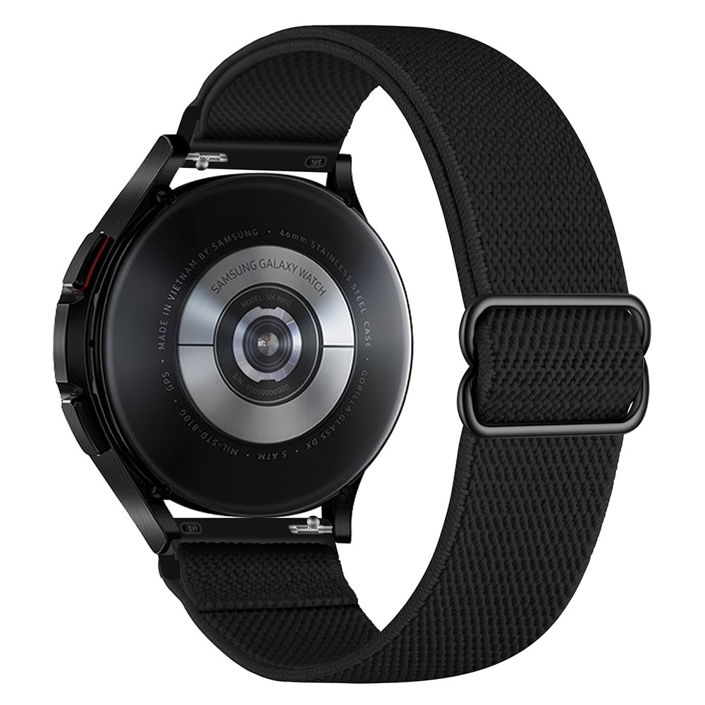 Samsung Galaxy Watch 5 40/44mm Elastisches Nylon-Armband schwarz