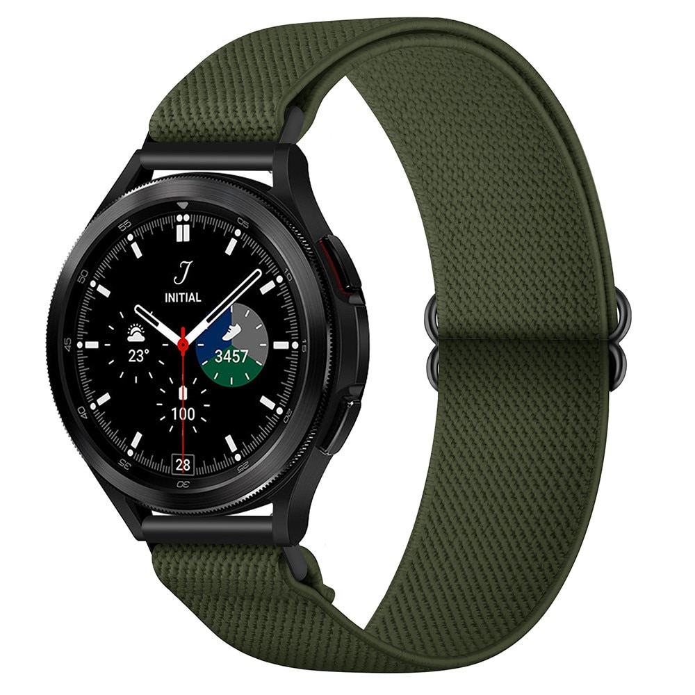 Samsung Galaxy Watch 5 Pro 45mm Elastisches Nylon-Armband dunkelgrün