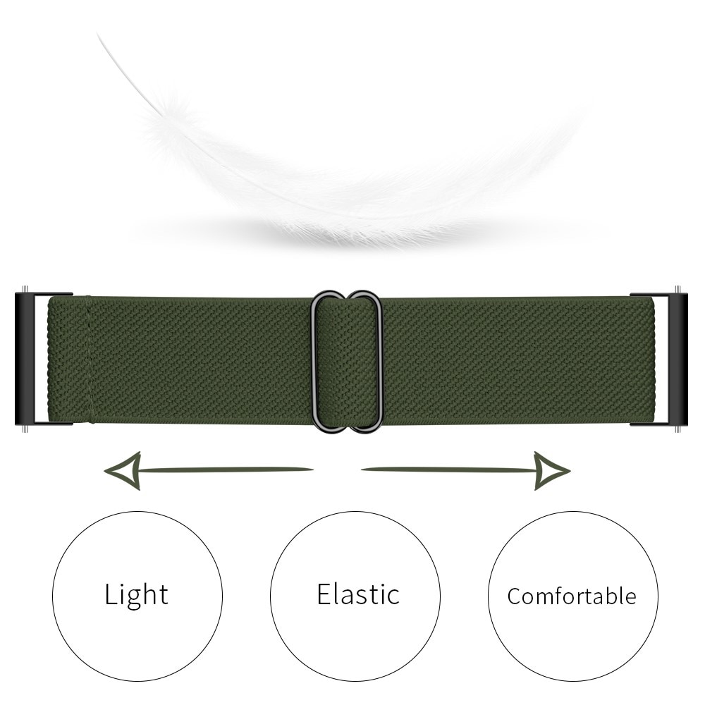 Hama Fit Watch 4910 Elastisches Nylon-Armband, dunkelgrün