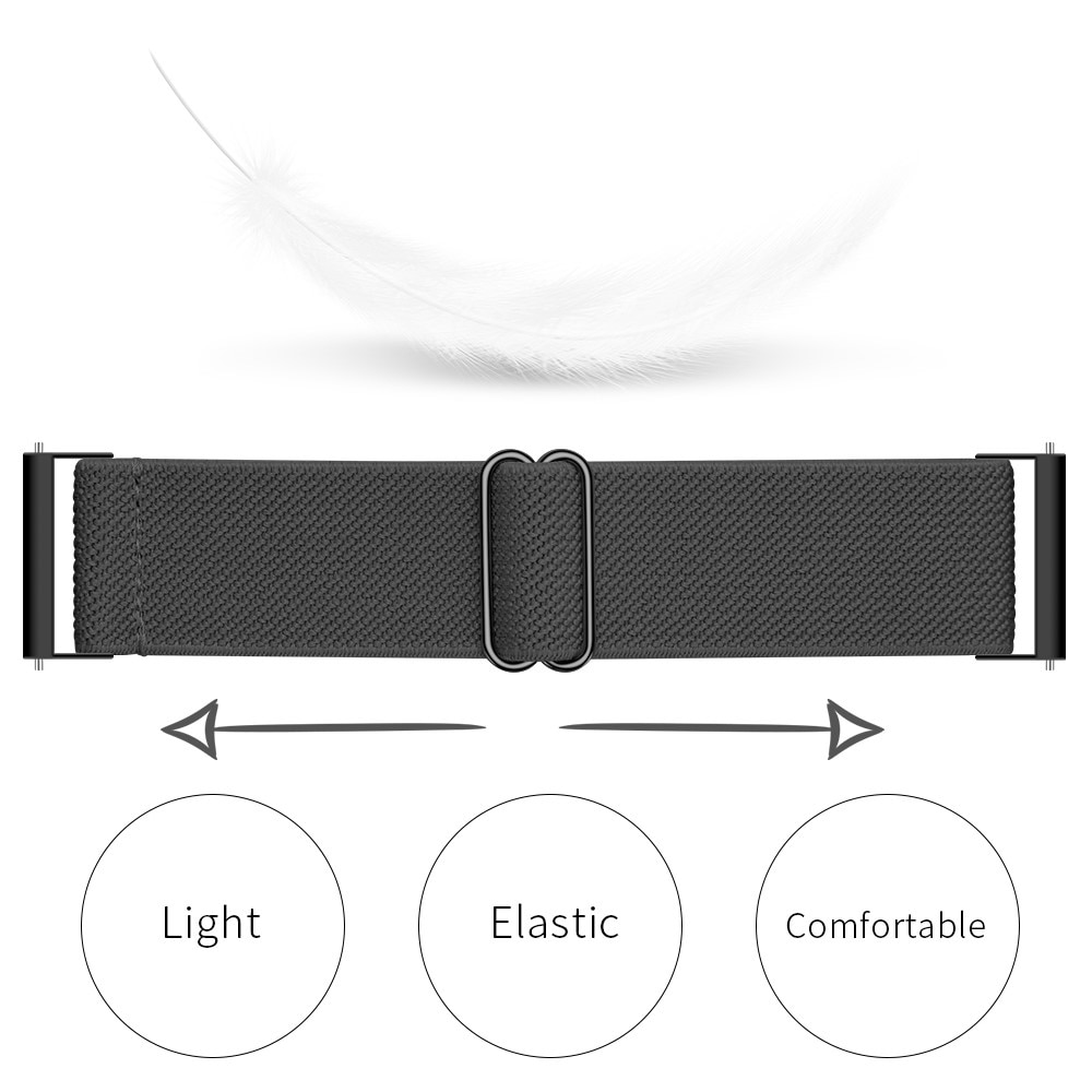 Samsung Galaxy Watch 5 40mm Elastisches Nylon-Armband dunkelgrau