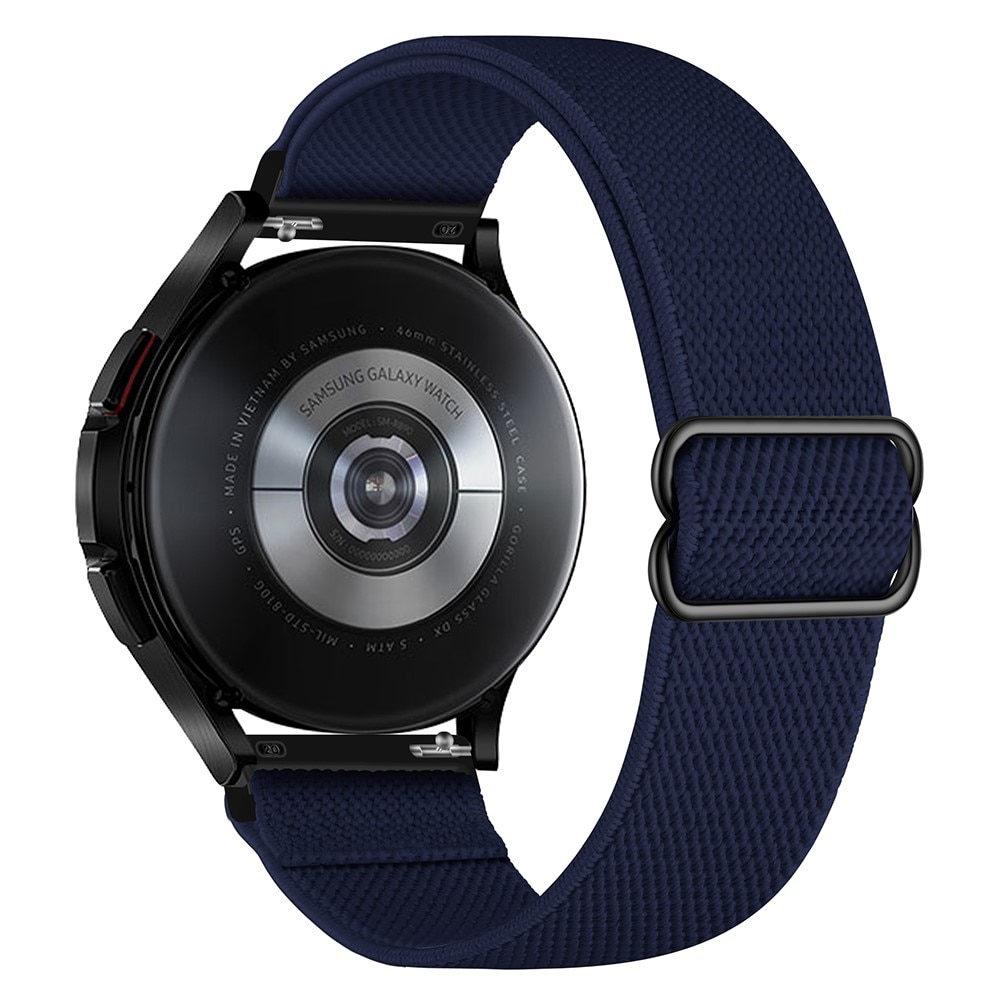 Samsung Galaxy Watch 4 40/42/44/46mm Elastisches Nylon-Armband dunkelblau