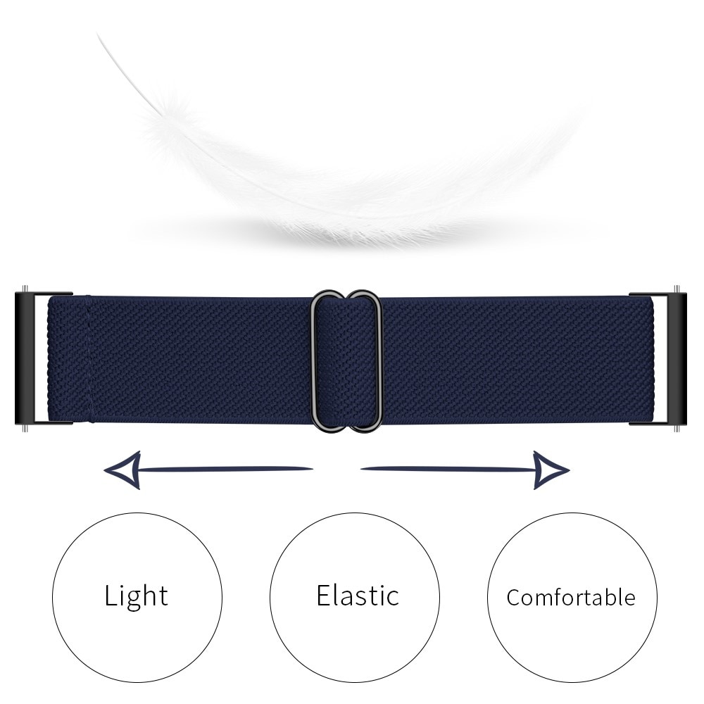 Withings ScanWatch Horizon Elastisches Nylon-Armband, dunkelblau