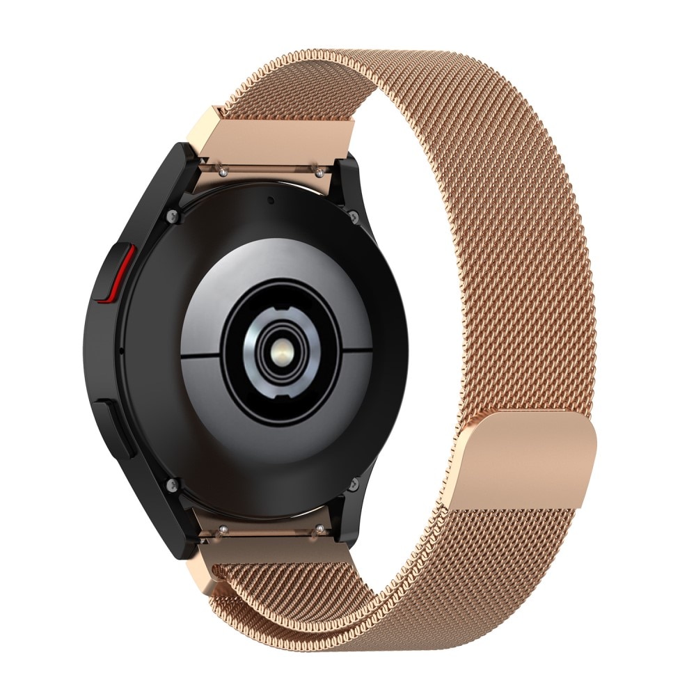 Samsung Galaxy Watch 6 Classic 43mm Full Fit Milanaise Armband, roségold