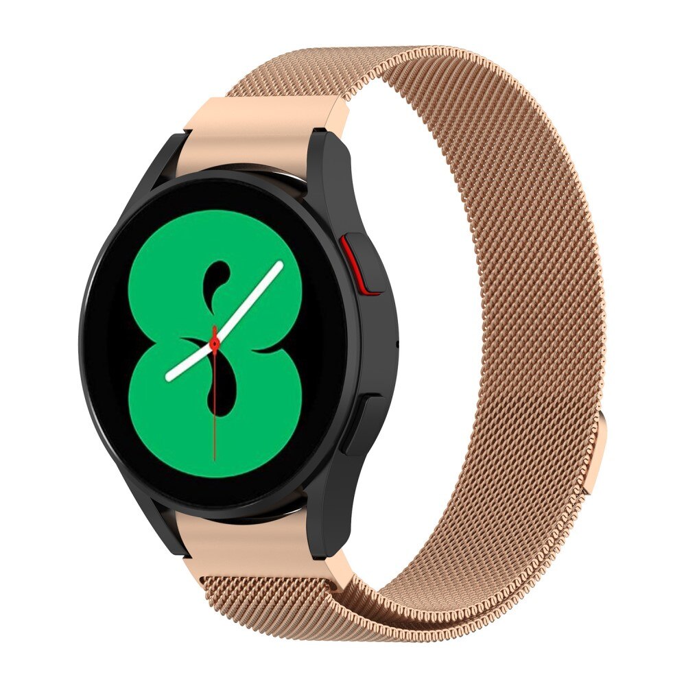 Samsung Galaxy Watch 4 40mm/Classic 42mm Full Fit Milanaise Armband Roségold