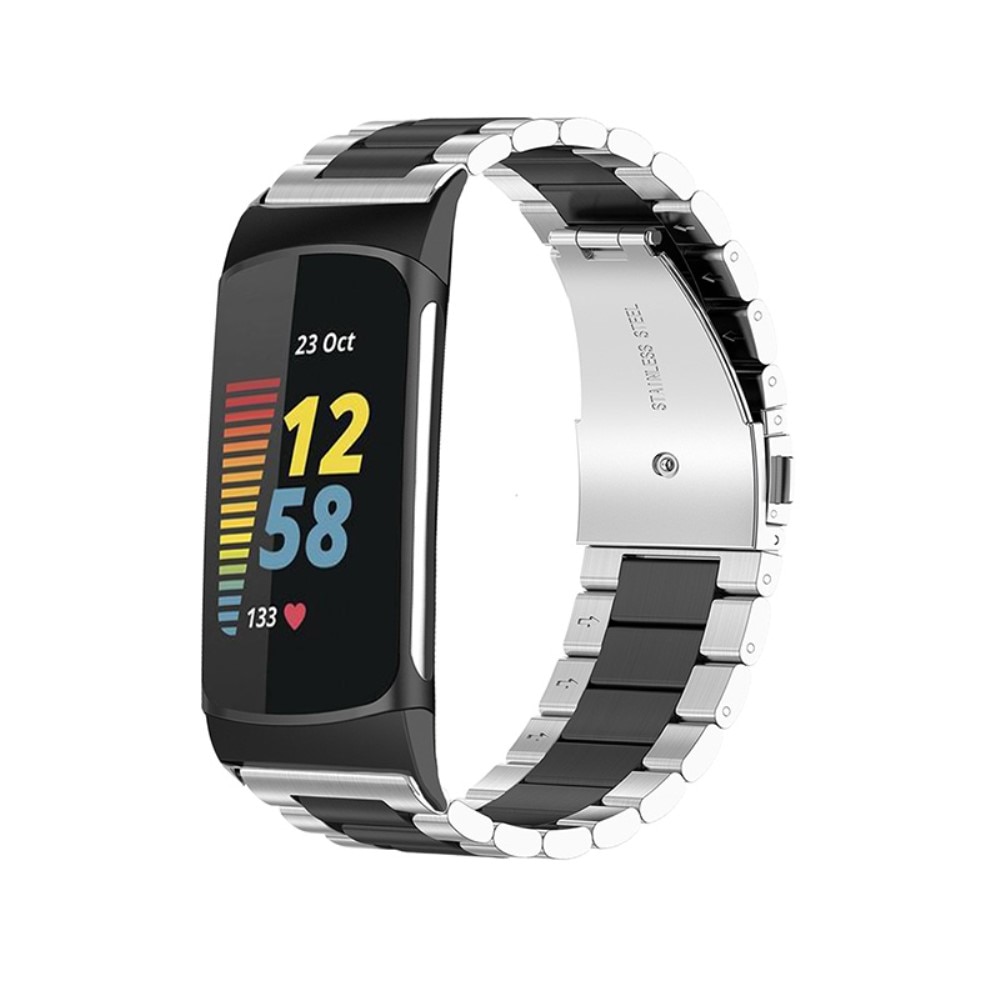 Fitbit Charge 5 Armband aus Stahl Silber