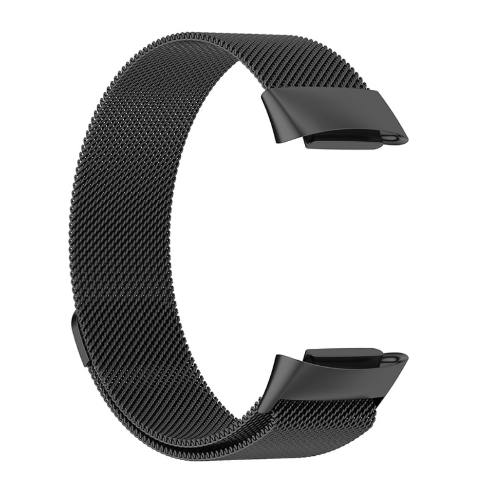 Fitbit Charge 6 Milanaise-Armband, schwarz