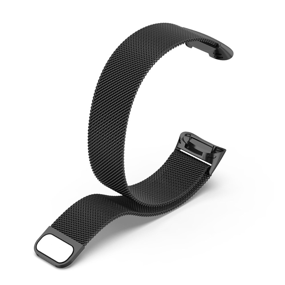 Fitbit Charge 5 Milanaise-Armband Schwarz