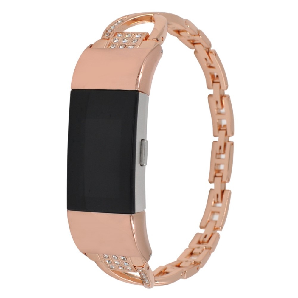 Crystal Bracelet Garmin Fitbit Charge 6 Rose gold