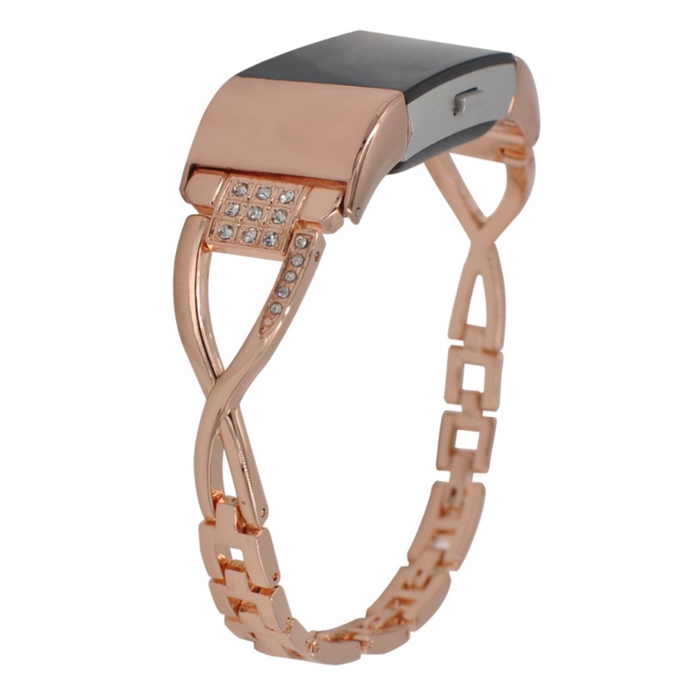 Crystal Bracelet Garmin Fitbit Charge 6 Rose gold