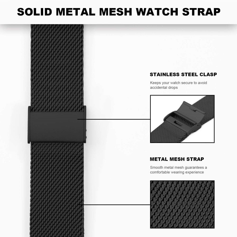 Fitbit Charge 6 Mesh-Armband Black