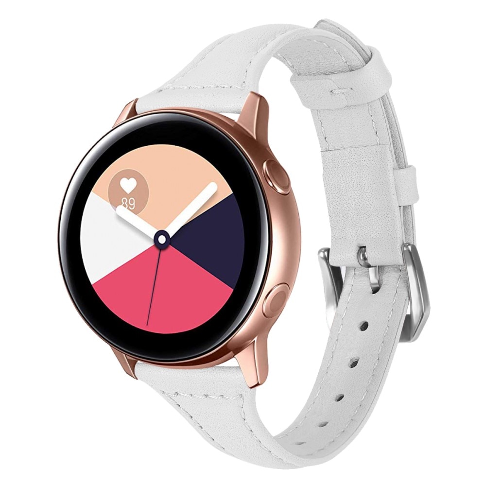 Samsung Galaxy Watch 5 44mm Slim Lederarmband Weiß