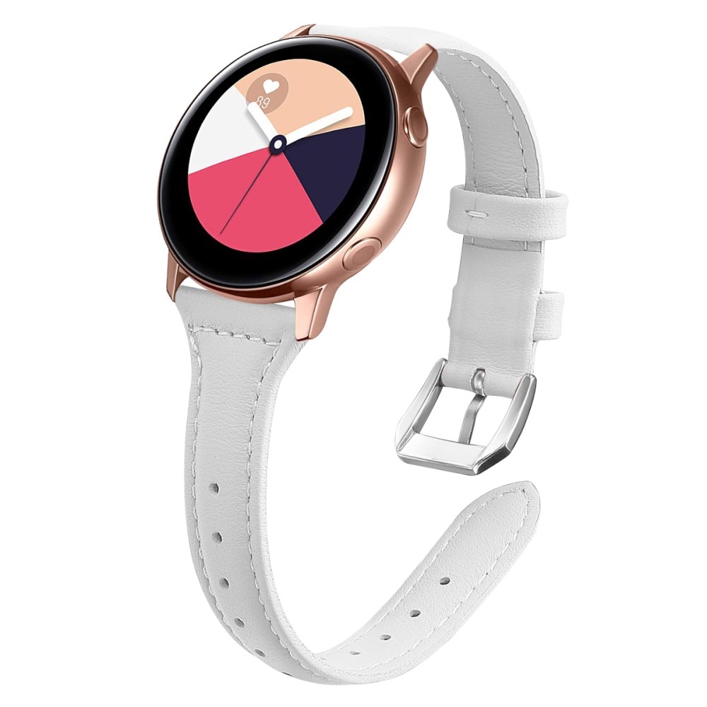 Samsung Galaxy Watch 5 40mm Slim Lederarmband Weiß