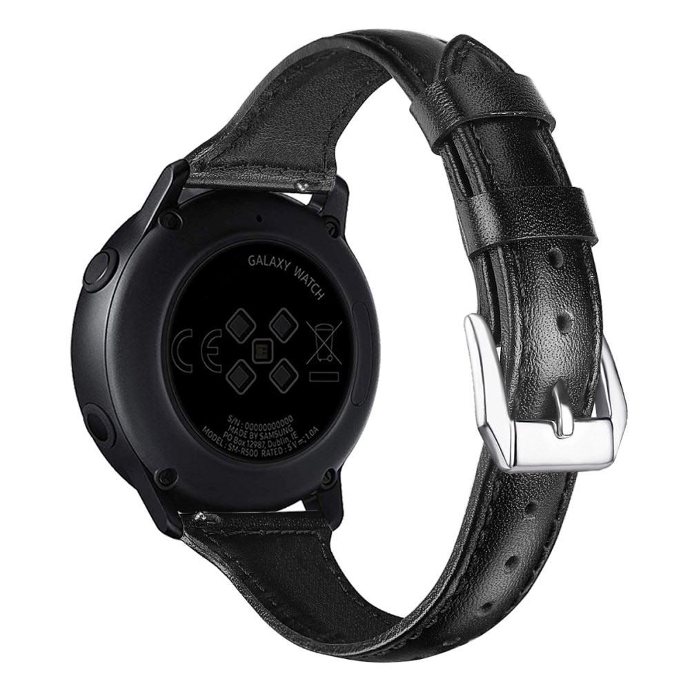 Samsung Galaxy Watch 4 Classic 42mm Slim Lederarmband schwarz