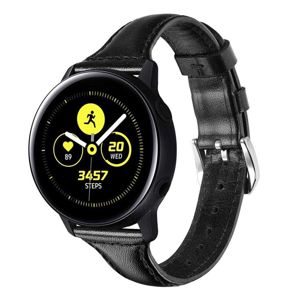 Samsung Galaxy Watch 5 Pro 45mm Slim Lederarmband Schwarz