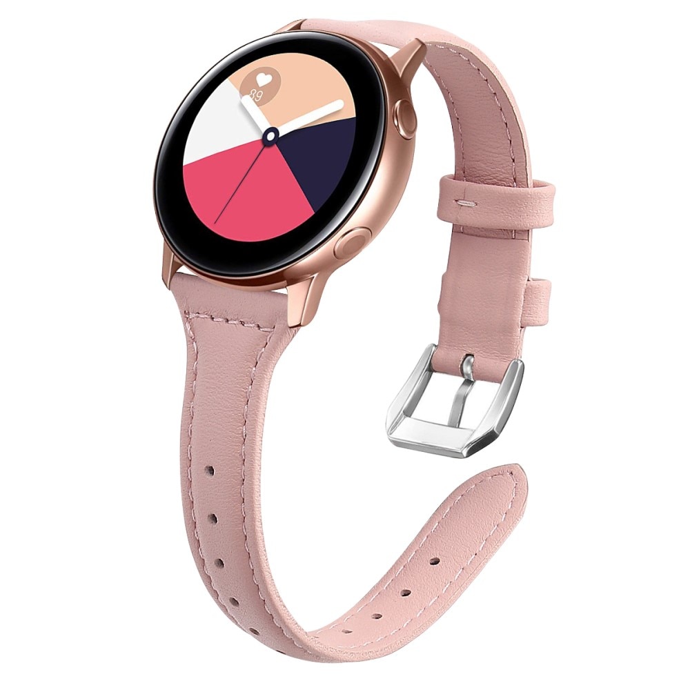 Samsung Galaxy Watch 4 40/42/44/46 mm Slim Lederarmband Rosa