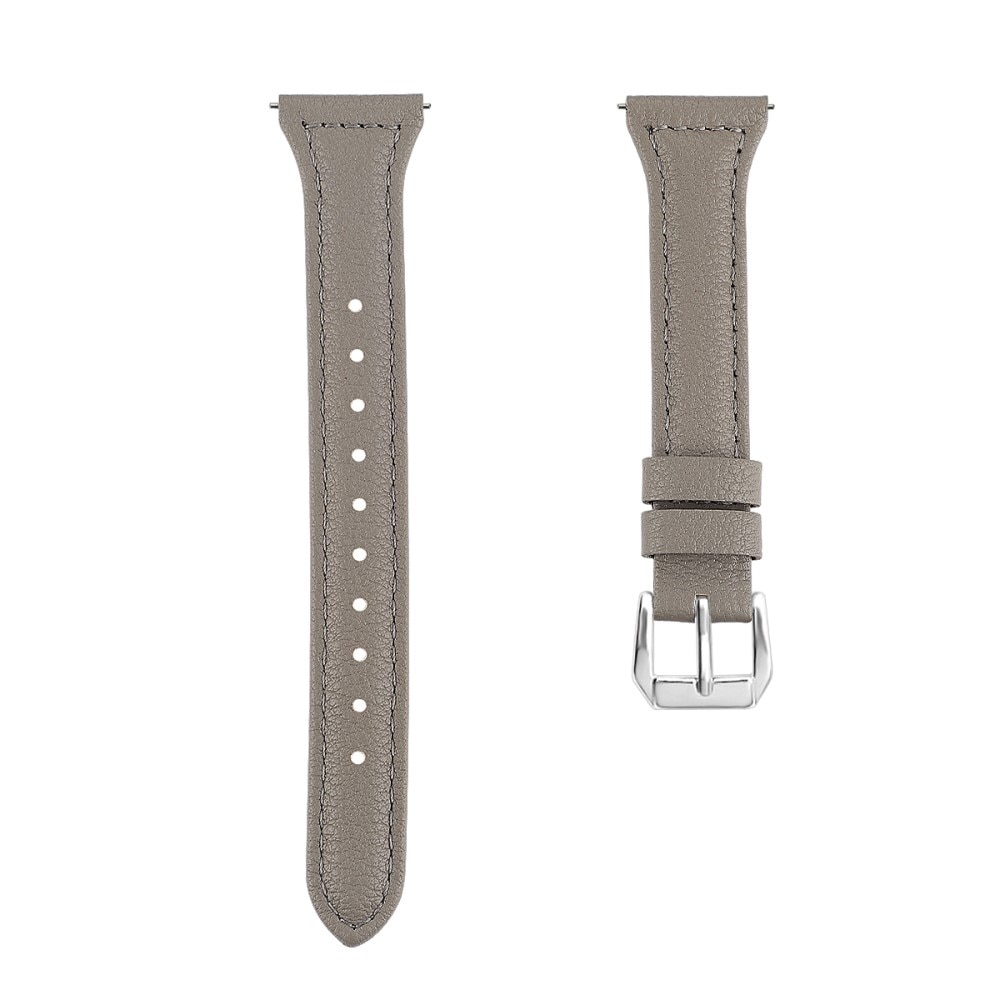 Amazfit GTS 4 Mini Slim Lederarmband grau