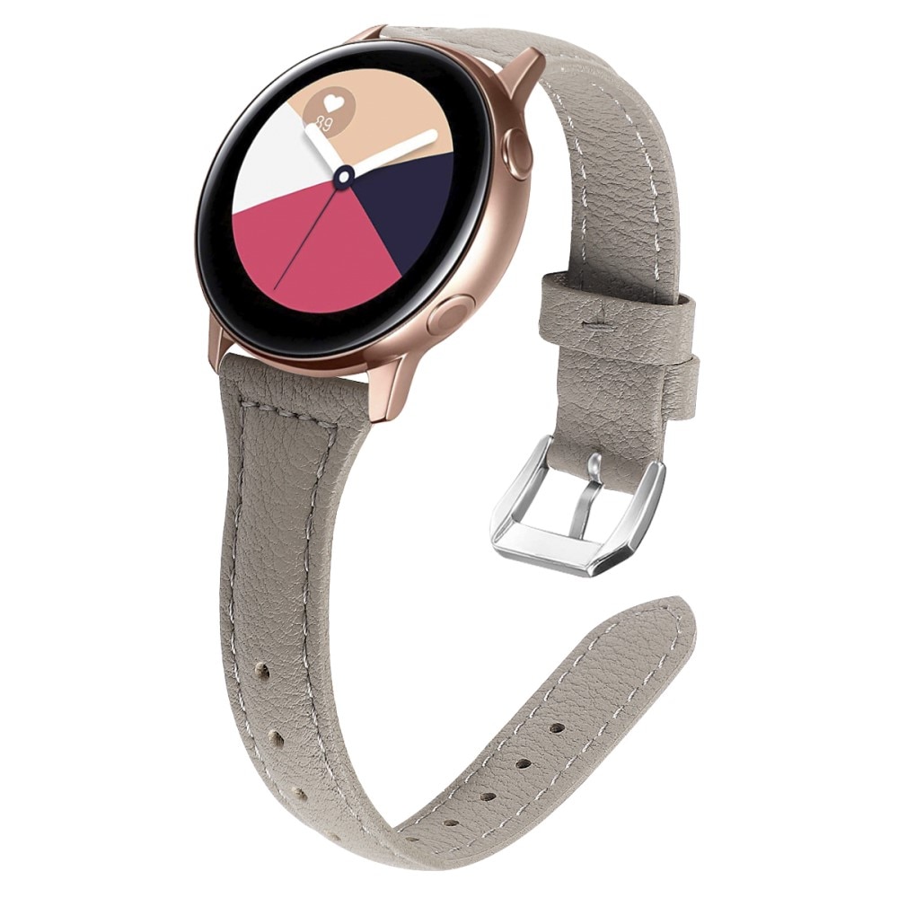 Samsung Galaxy Watch 5 Pro 45mm Slim Lederarmband Grau