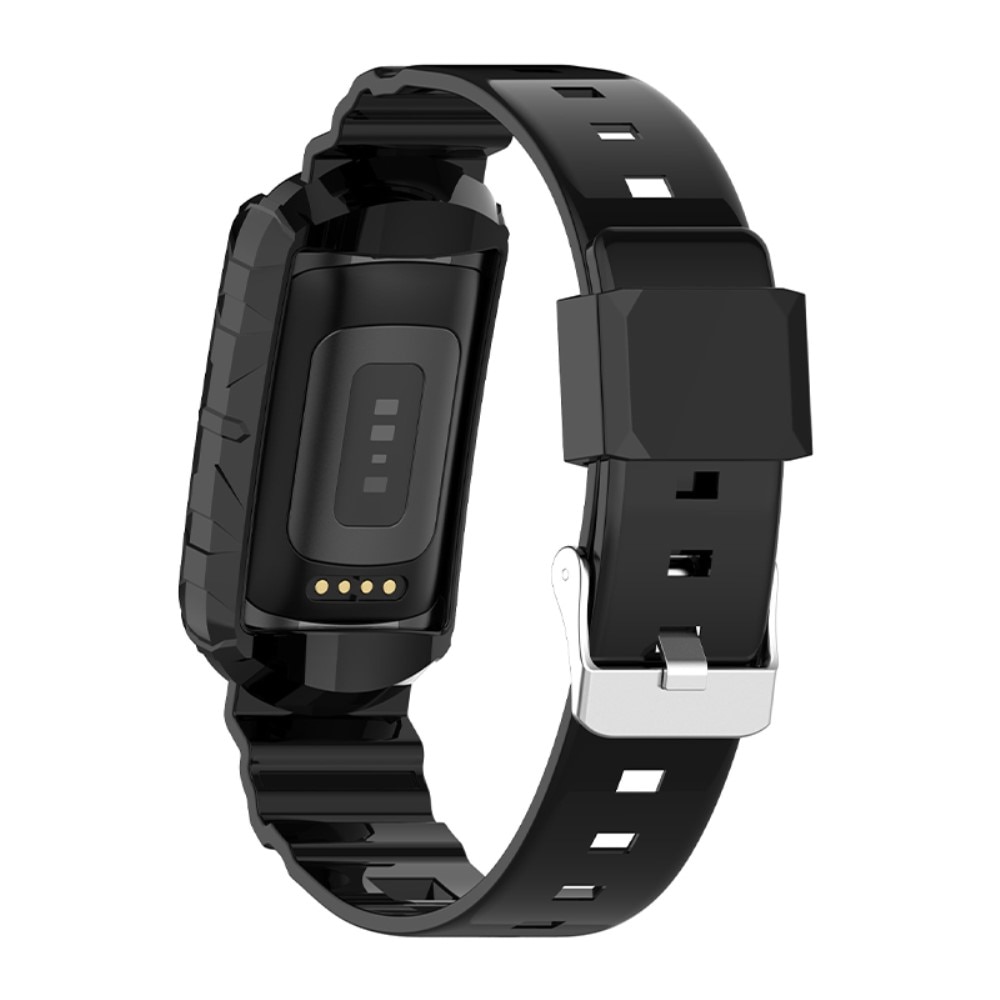 Fitbit Charge 6 Armband aus Silikon, schwarz