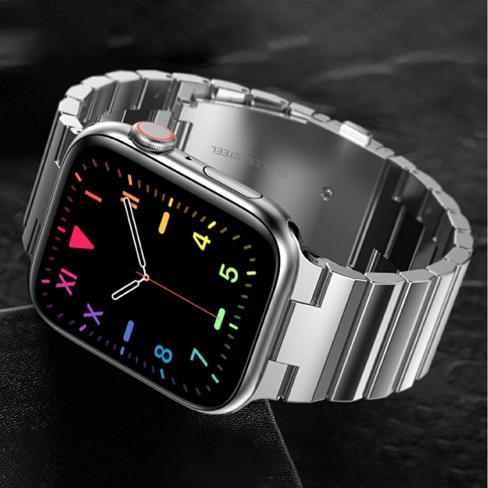 Apple Watch 41mm Series 9 Gliederarmband silber