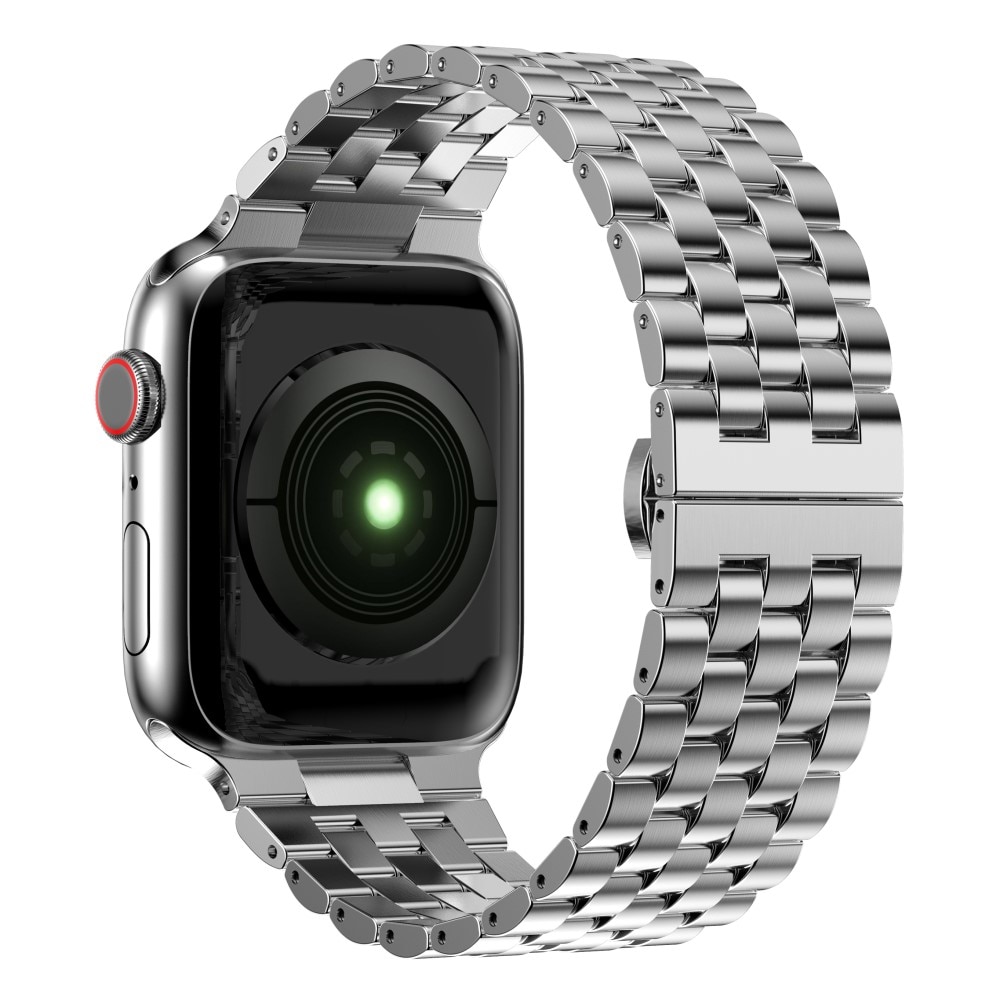Apple Watch 41mm Series 9 Business Armband aus Stahl silber