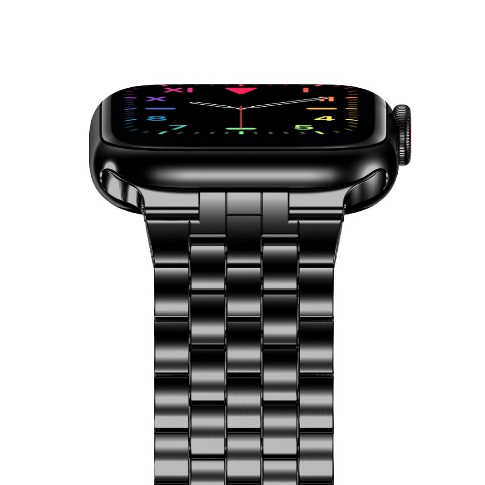 Apple Watch SE 44mm Business Armband aus Stahl schwarz