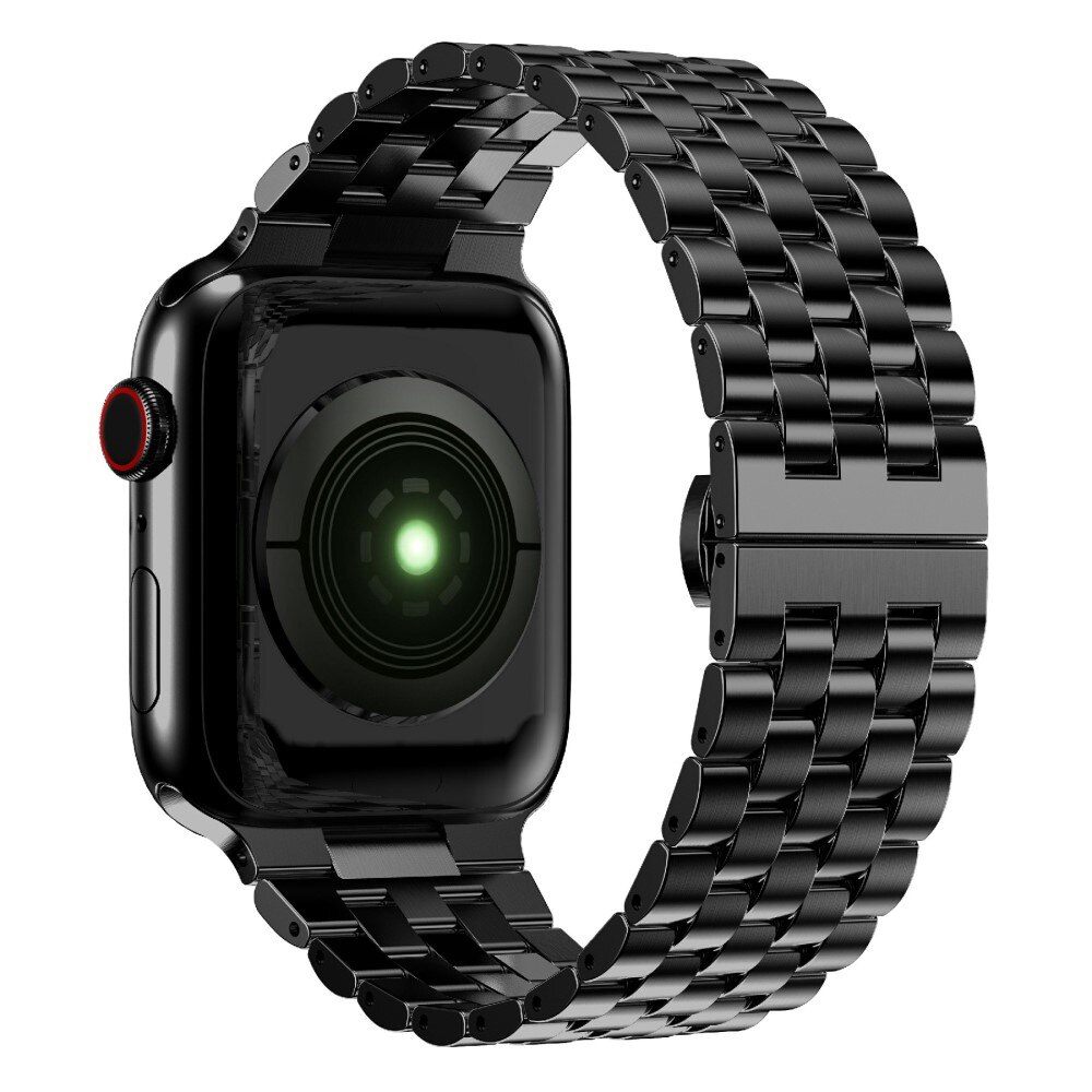 Apple Watch 41mm Series 8 Business Armband aus Stahl Schwarz