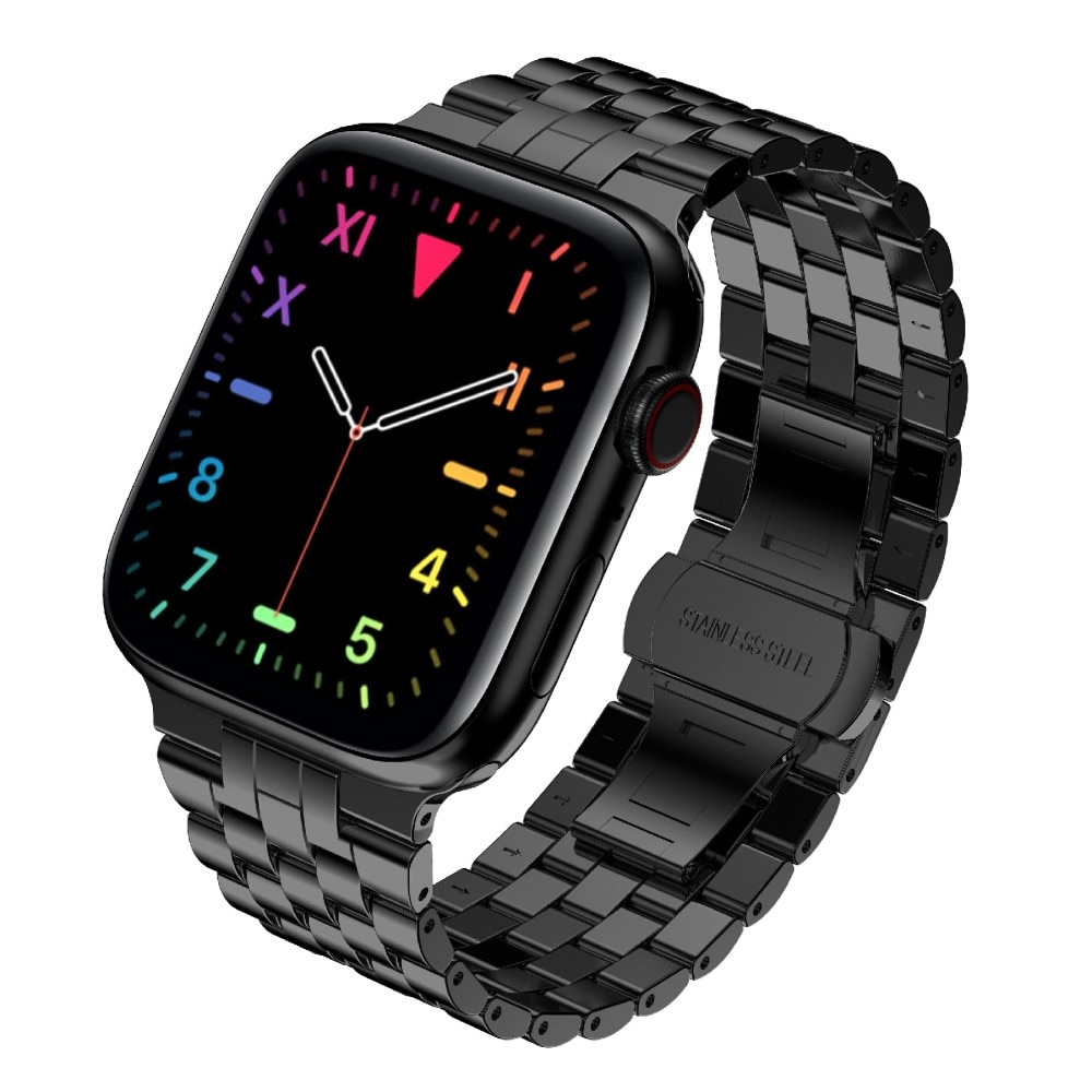 Apple Watch 41mm Series 8 Business Armband aus Stahl Schwarz