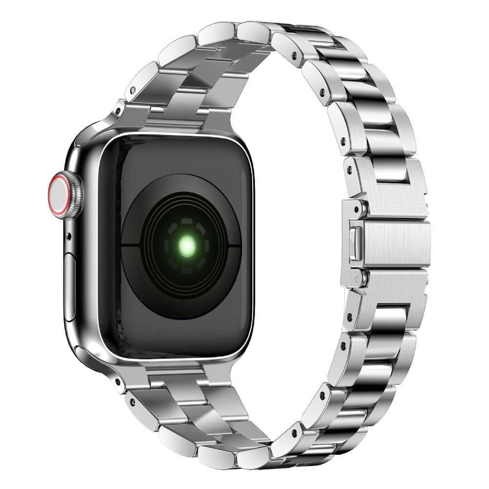 Apple Watch 41mm Series 8 Slim Armband aus Stahl Silber