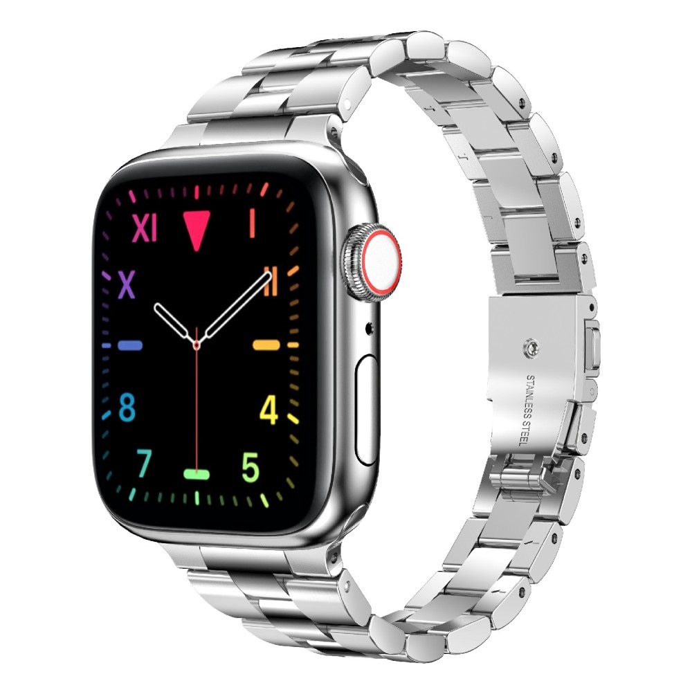 Apple Watch 41mm Series 8 Slim Armband aus Stahl Silber