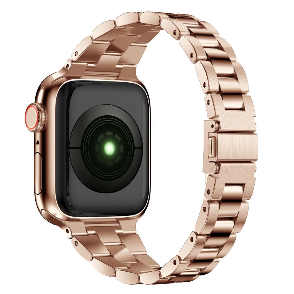 Apple Watch Ultra 49mm Slim Armband aus Stahl roségold