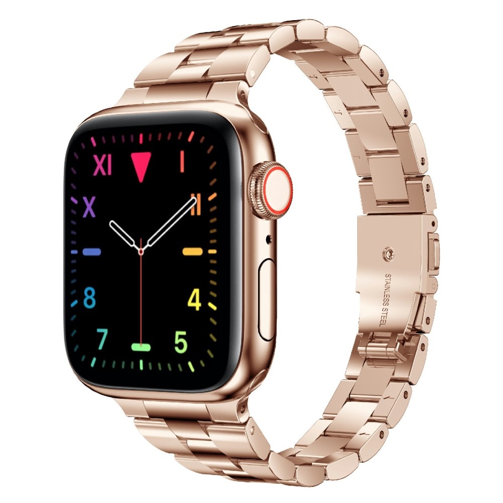 Apple Watch SE 40mm Slim Armband aus Stahl roségold