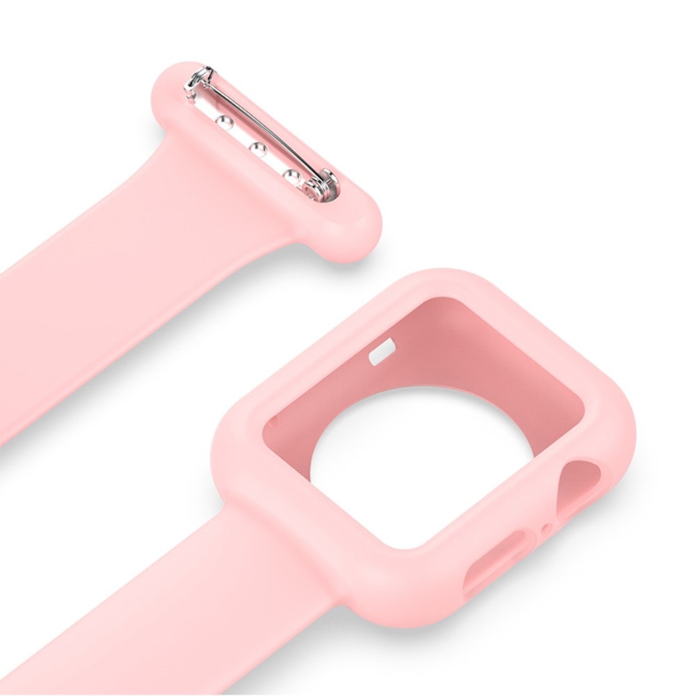 Apple Watch 40mm Gurt mit Hülle für Schwesternuhr rosa