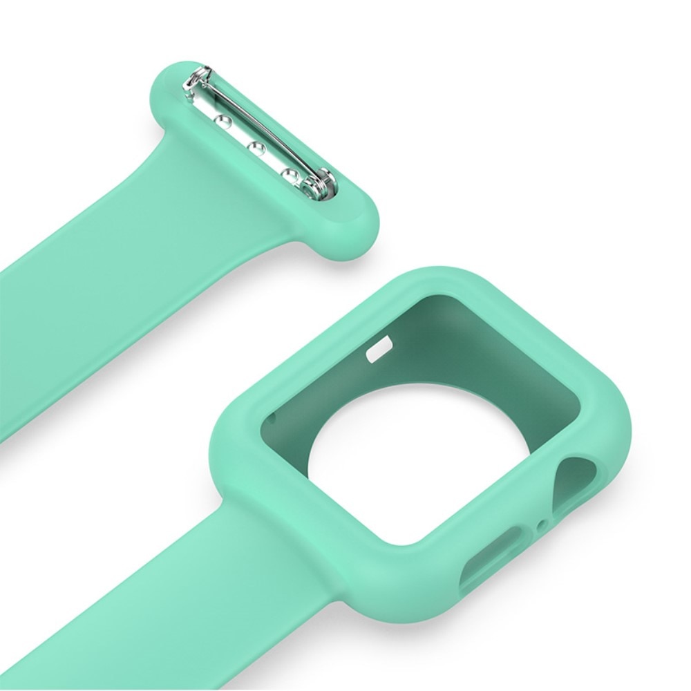 Apple Watch SE 40mm Gurt mit Hülle für Schwesternuhr grün