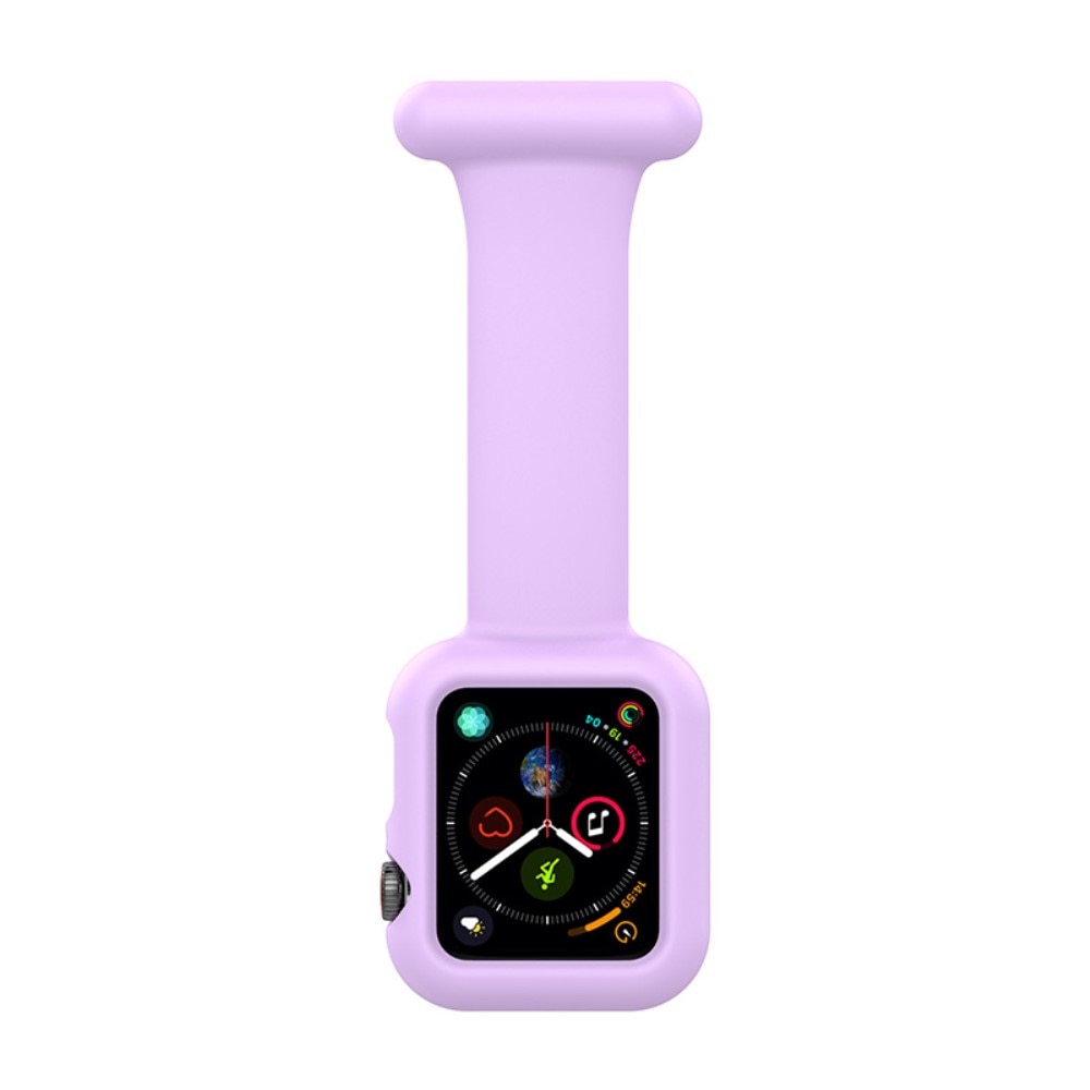 Apple Watch 41mm Series 7 Gurt mit Hülle für Schwesternuhr lila