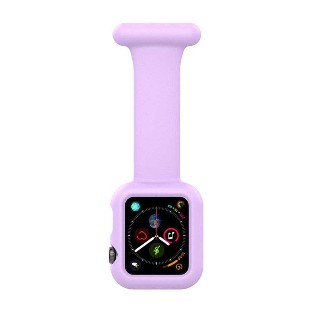 Apple Watch 41mm Series 9 Gurt mit Hülle für Schwesternuhr lila