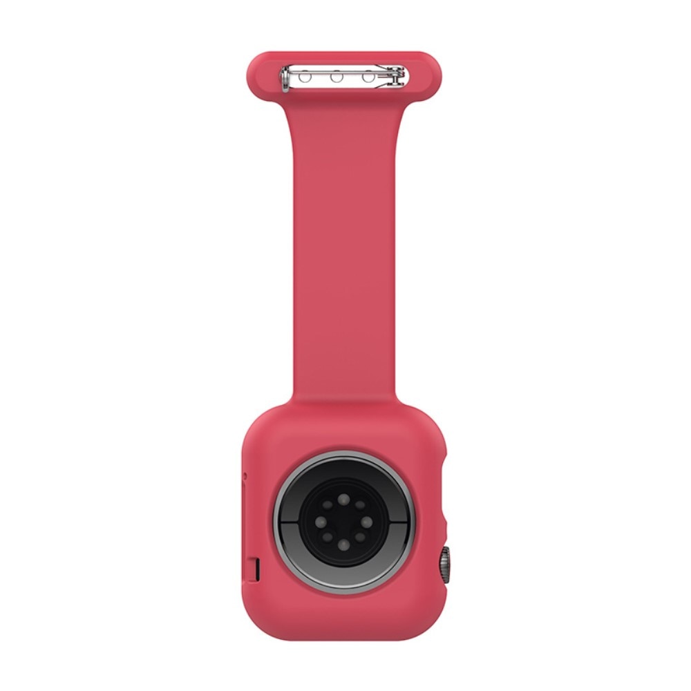 Apple Watch SE 40mm Gurt mit Hülle für Schwesternuhr rot