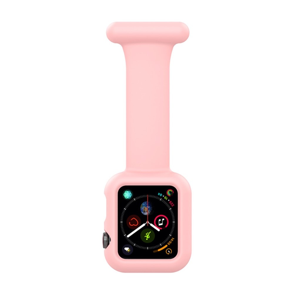 Apple Watch SE 44mm Gurt mit Hülle für Schwesternuhr rosa