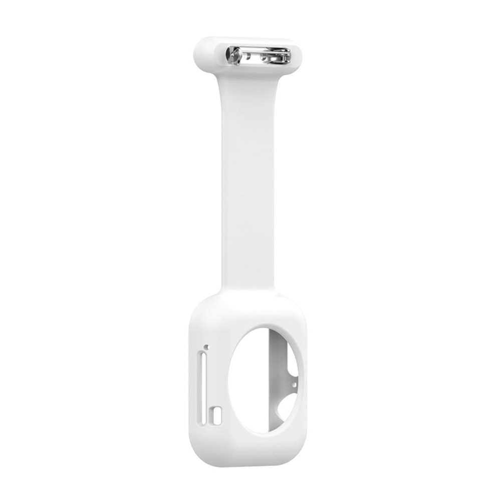 Apple Watch 45mm Series 9 Gurt mit Hülle für Schwesternuhr weiß