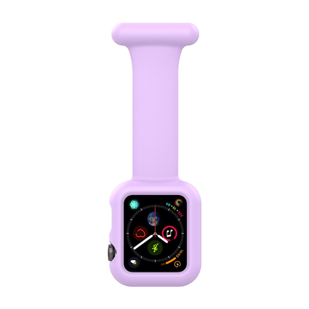 Apple Watch 42/44/45 mm Gurt mit Hülle für Schwesternuhr Lila