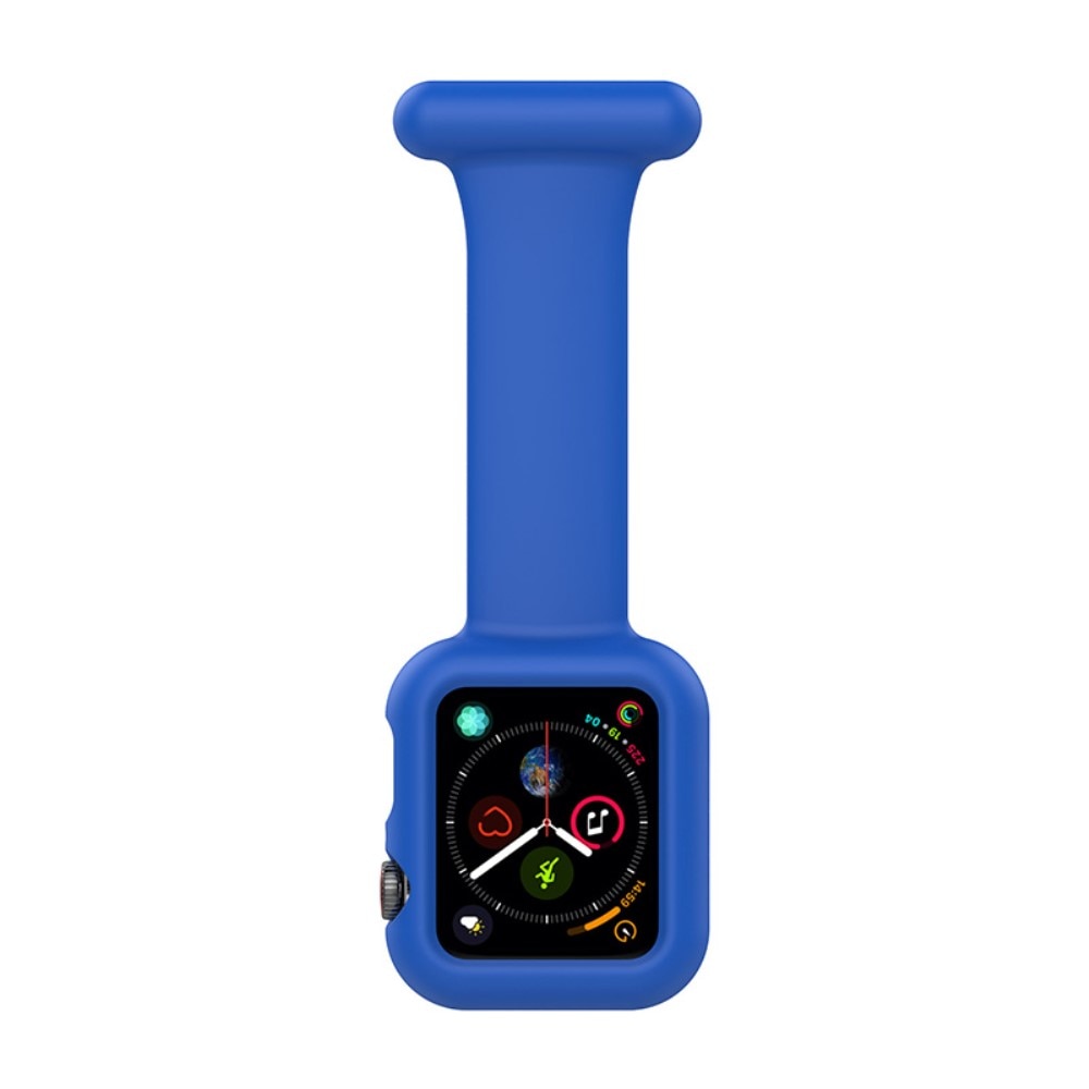 Apple Watch SE 44mm Gurt mit Hülle für Schwesternuhr blau