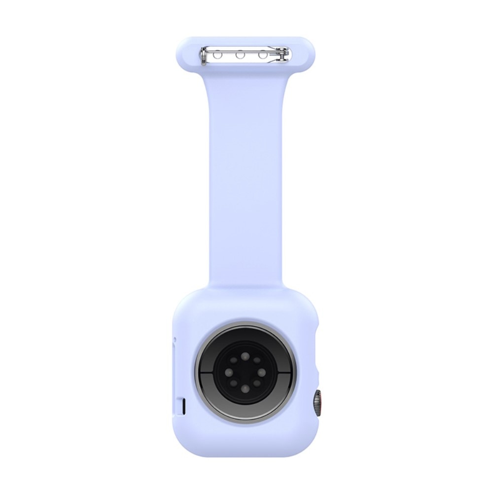 Apple Watch SE 44mm Gurt mit Hülle für Schwesternuhr hellblau