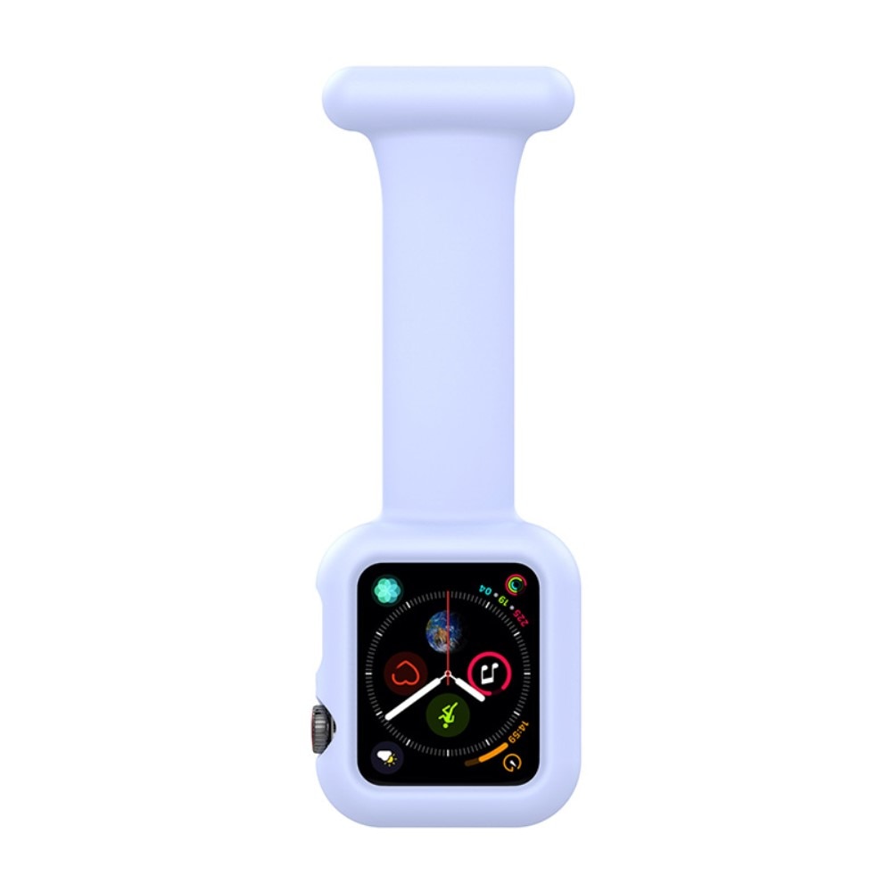 Apple Watch 44mm Gurt mit Hülle für Schwesternuhr hellblau
